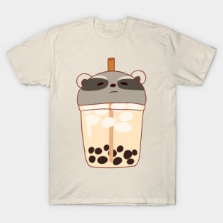 Boba Raccoon illustration T-Shirt